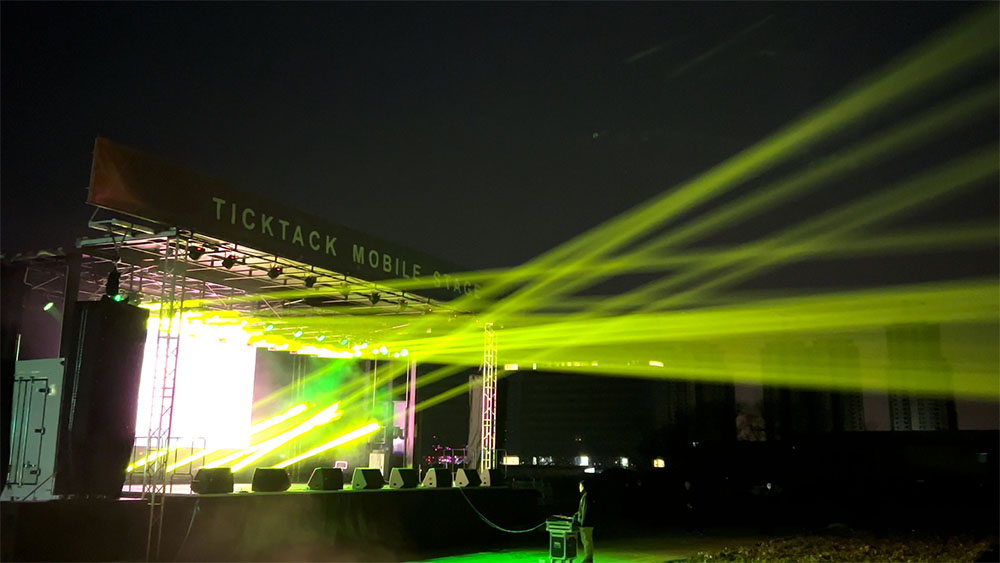mobile stage with lighting, sound, led screen